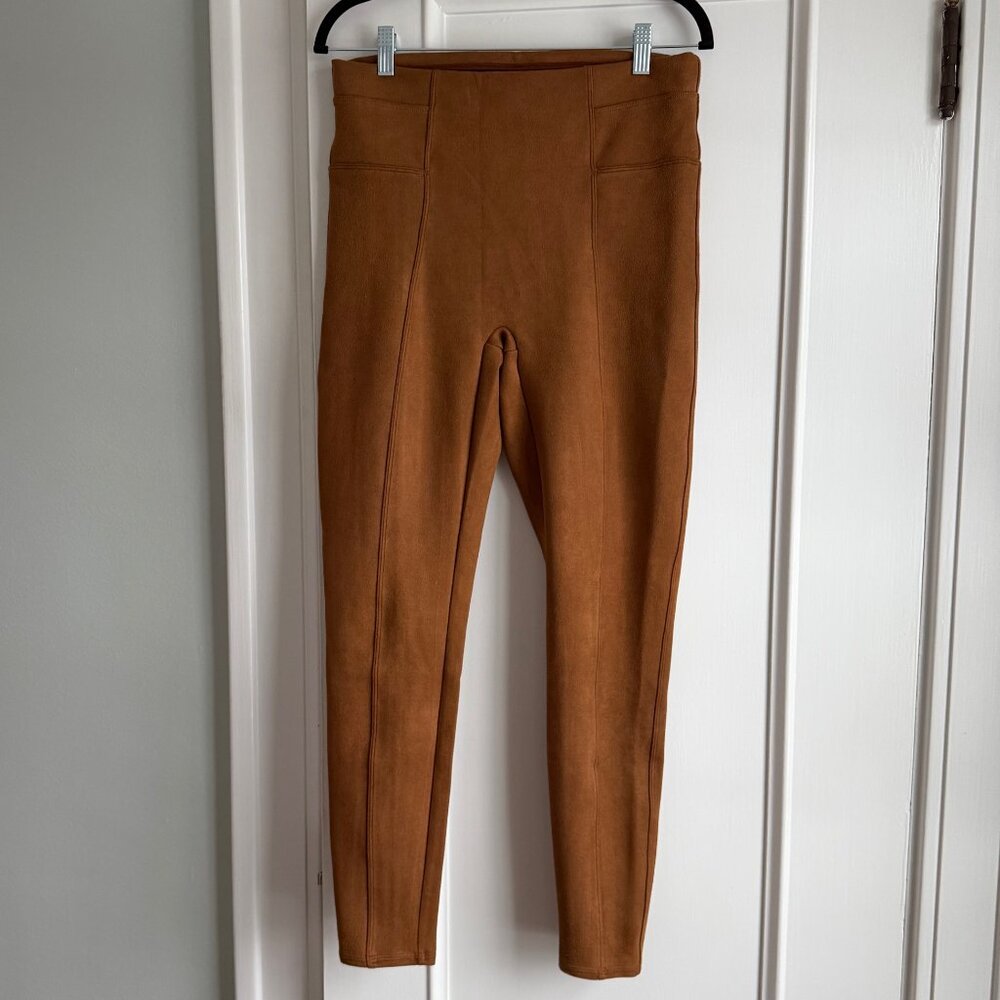 SPANX faux suede pants Large